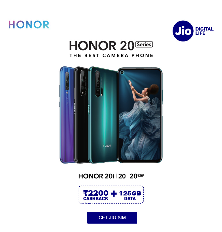 Honor 20 Data Offer