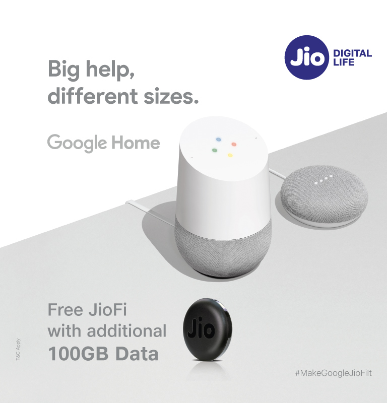Make Google JioFi It Offer