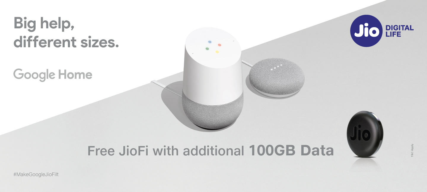 Make Google JioFi It Offer