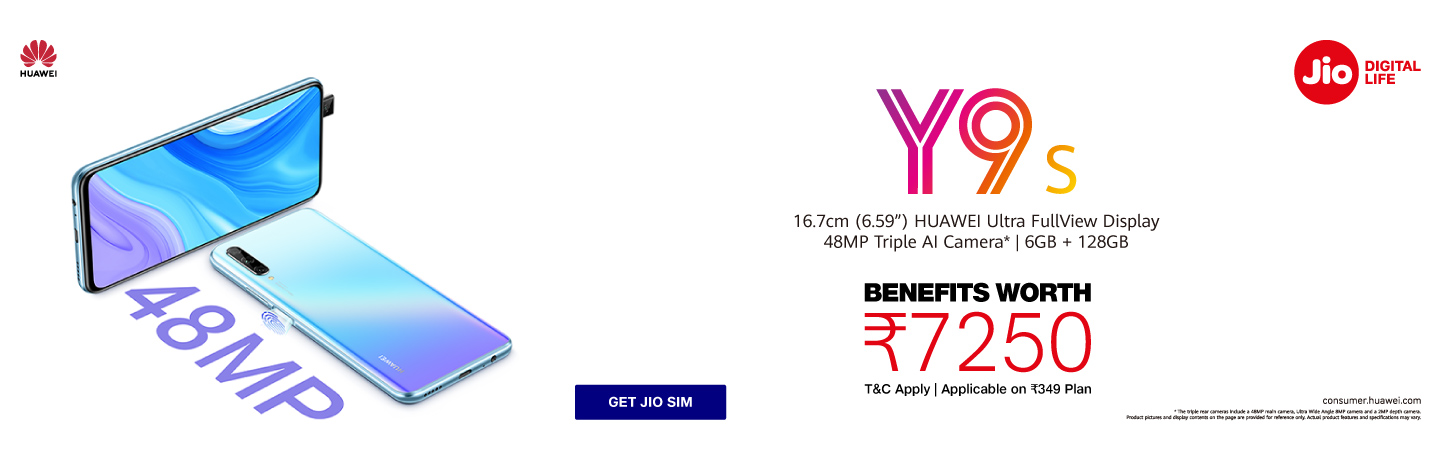 Jio Huawei Y9s Offer