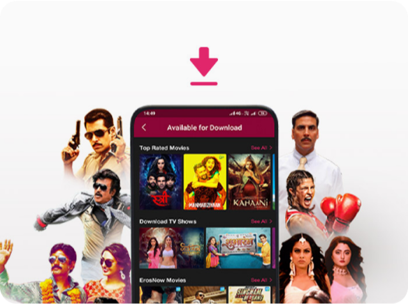 Download & watch your favourite movies and TV shows offline