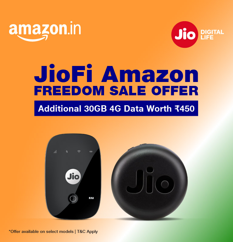 JioFi Amazon Freedom Sale Offer
