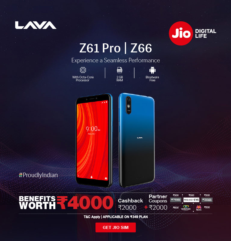 Jio Lava Z61 Pro & Z66 Offer