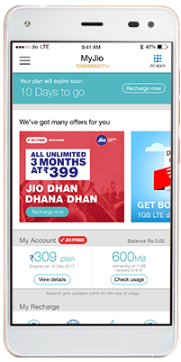 My Jio App launch in smartphone