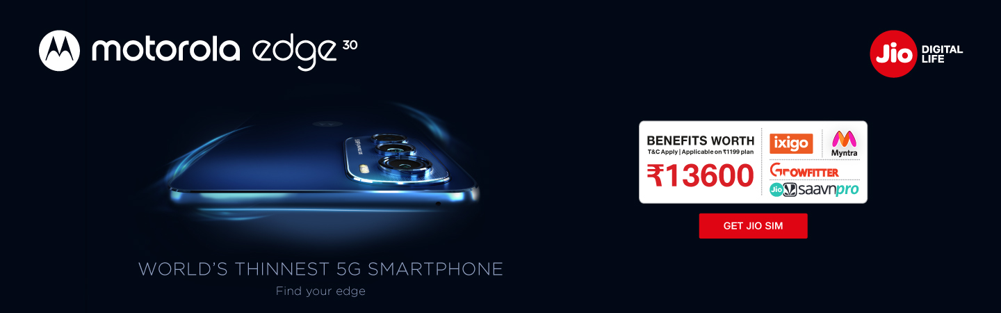 Jio Motorola EDGE30 Offer 2022