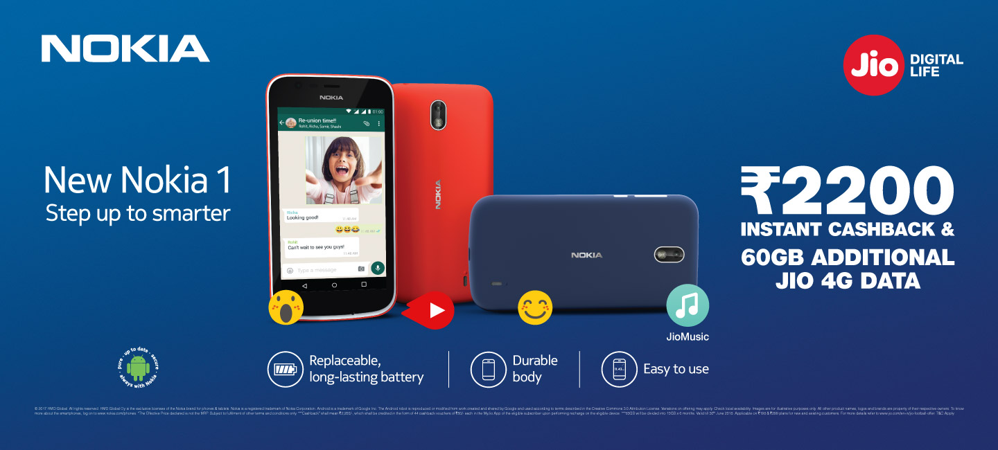 Jio Nokia Android Go Offer