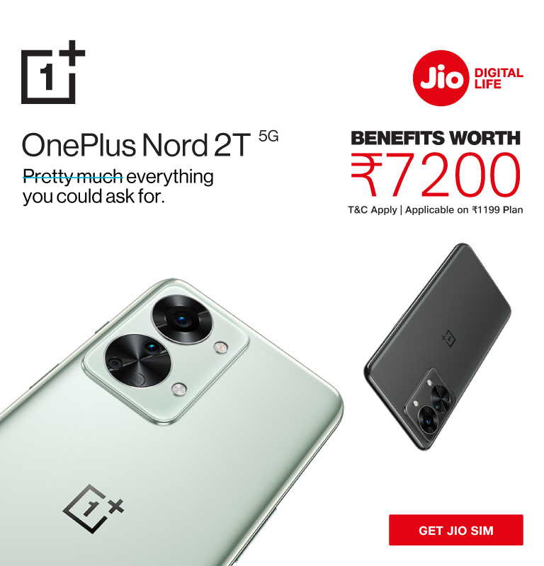 Jio OnePlus Nord 2T 5G Offer