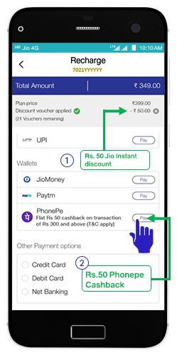 PhonePe Jio Turns 2 Rs 100 Per Month For Unlimited Vocie & Data