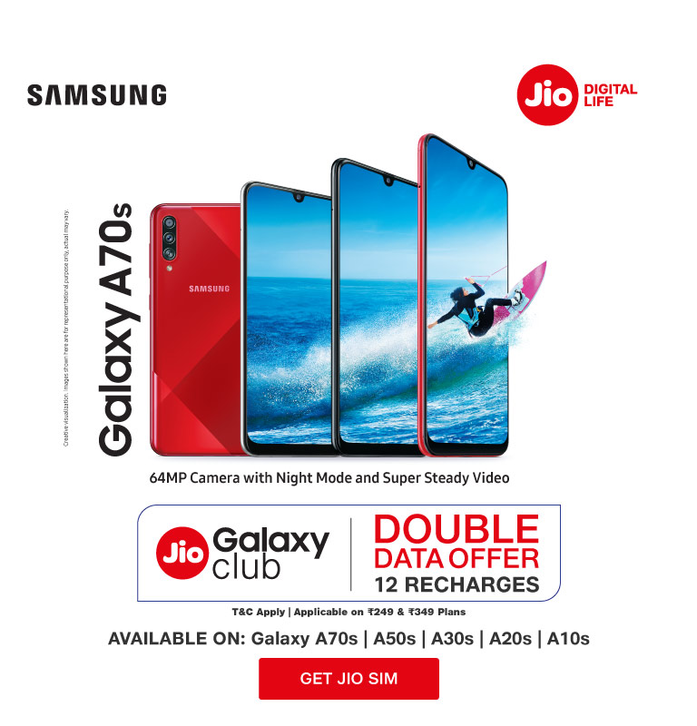Samsung Double Data Offer – 2019 - A70s