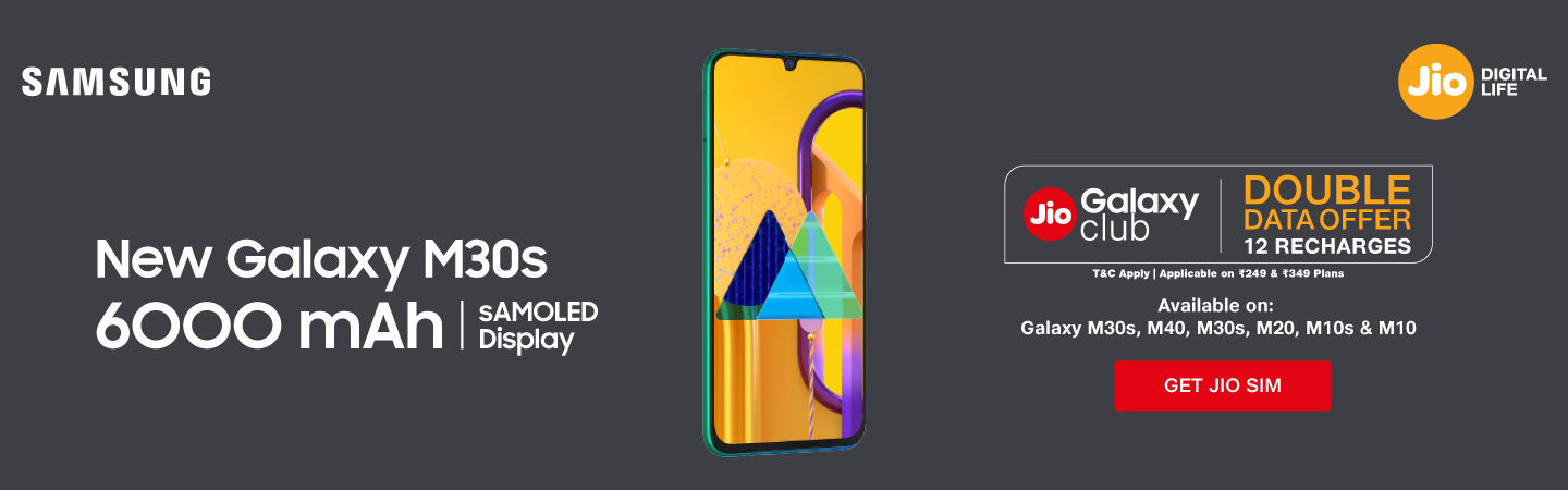 Samsung M30s Double Data Offer 2019