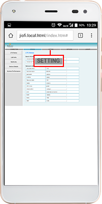 Navigate to Wi-Fi settings under the settings tab