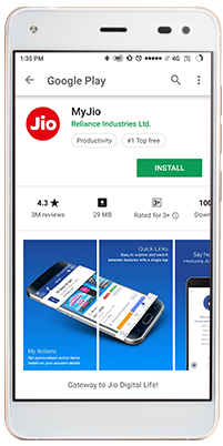 Google Play Store Install the MyJio App
