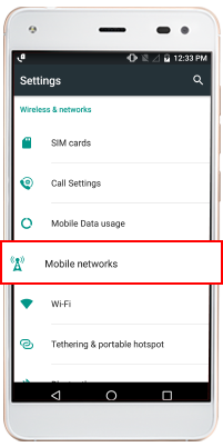Setup Mobile Networks Calling