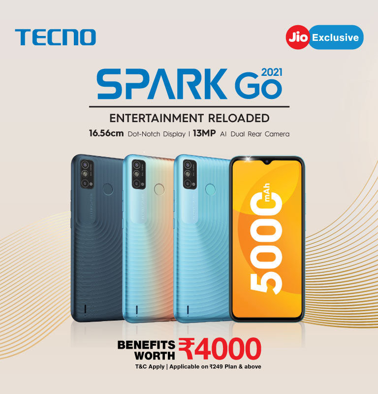 Jio Exclusive Tecno Spark Go Offer 2021