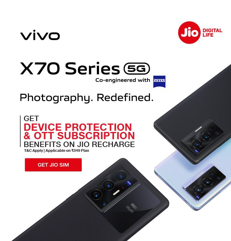 Jio Vivo X70 Offer