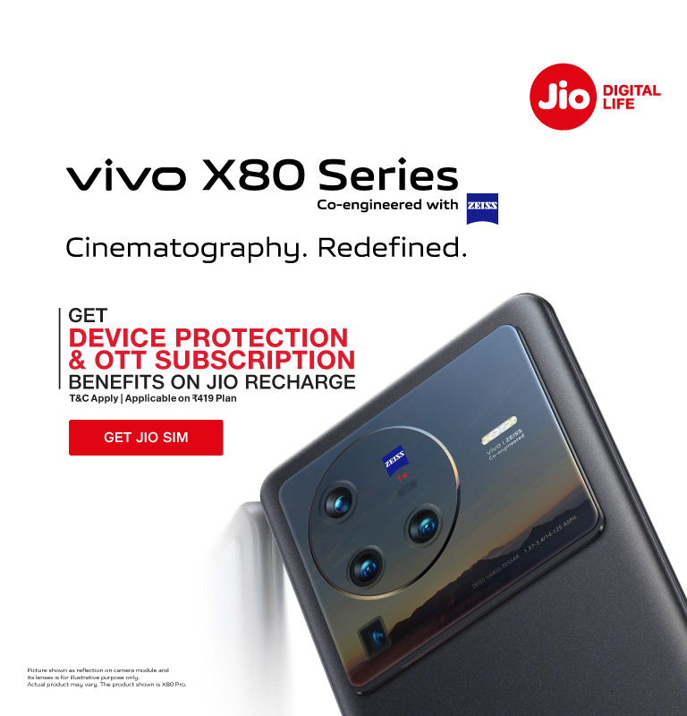 Jio Vivo X80 Offer